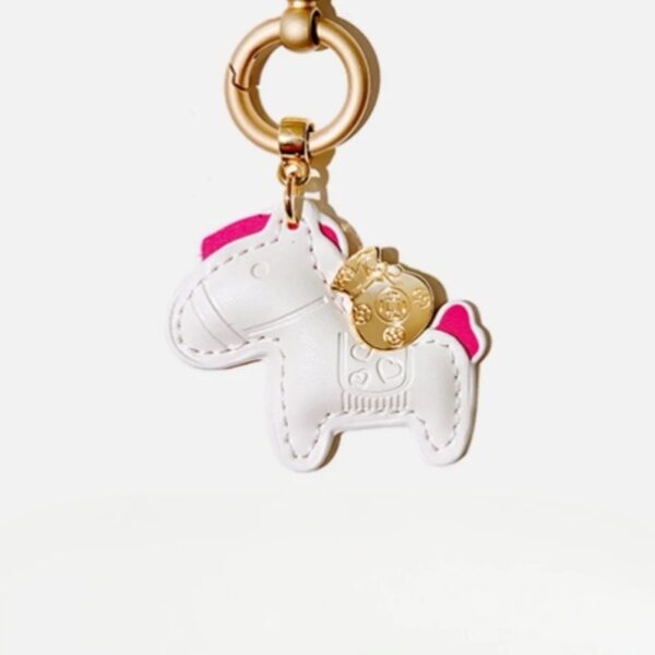 Pony Faux Leather Keychain - Image 8