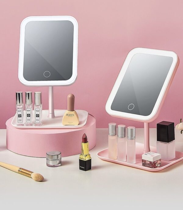 Rotating LED Cosmetic Mirror - Image 7