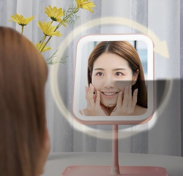 Rotating LED Cosmetic Mirror - Image 8