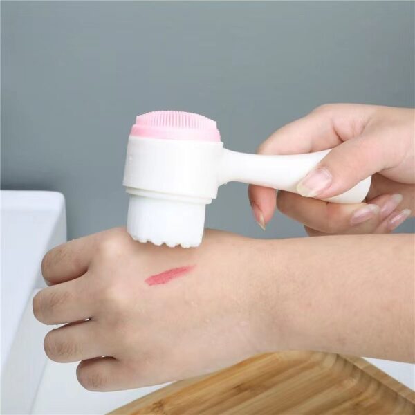 3D Double Sided Silicone Face Cleanser Brush - Image 2