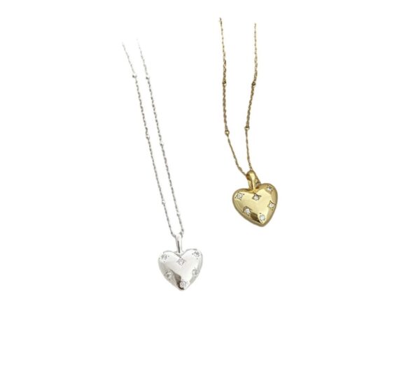 'JEWEL' Heart Pendant Necklaces