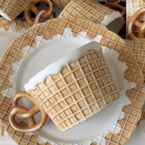 Ceramic Waffle Cone Mug