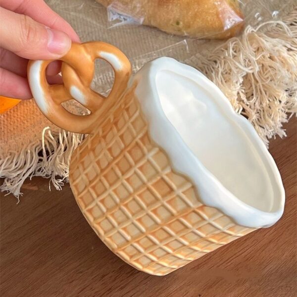 Ceramic Waffle Cone Mug - Image 4