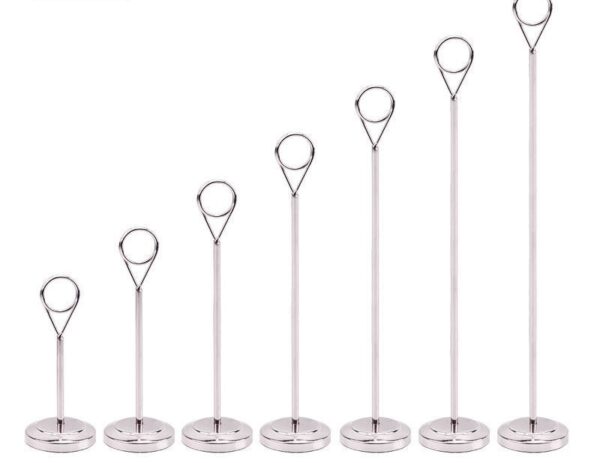 Modern Metallic Table Card Stands - Image 3