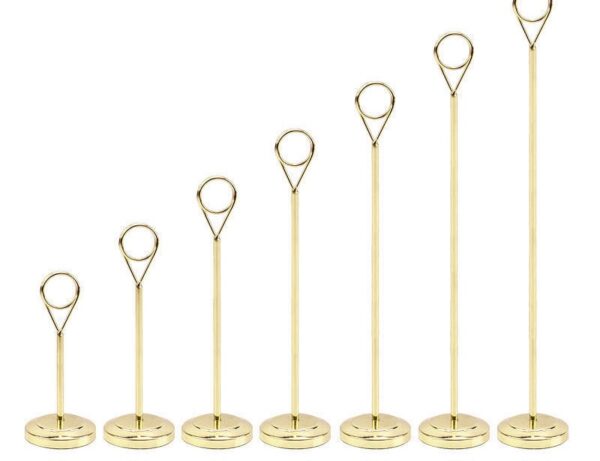 Modern Metallic Table Card Stands - Image 5