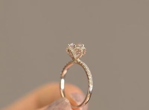 The Floral Halo Diamond Ring - Image 3
