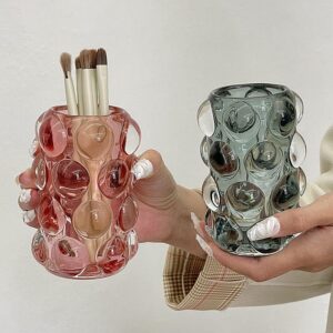 Bubble Glass Brush Holders