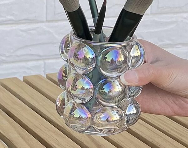 Bubble Glass Brush Holders - Image 5