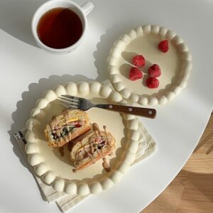 Scalloped Ceramic Plate