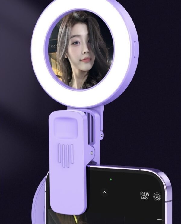 Clip-On Ring Light with Phone Holder - Image 4