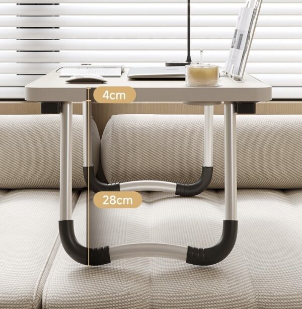 Folding Laptop Bed Desk with Storage Drawer - Image 4