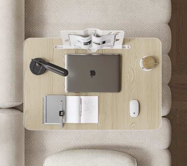 Folding Laptop Bed Desk with Storage Drawer - Image 5
