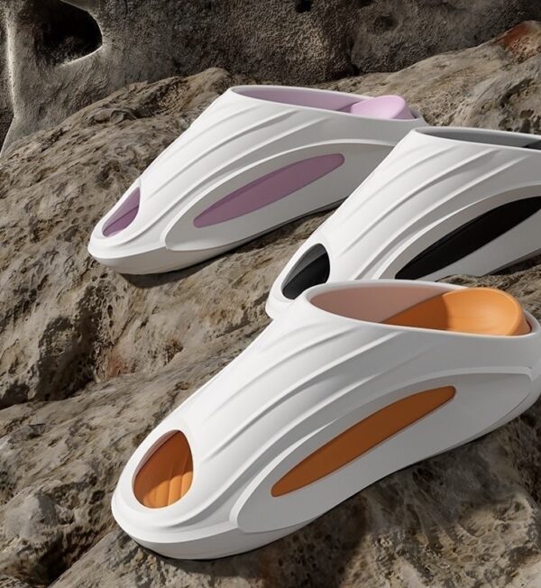 Modern Rubber Slide Sandals - Image 2