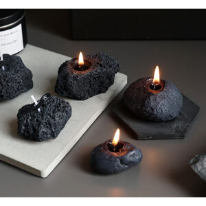 Stone Meteorite Candles