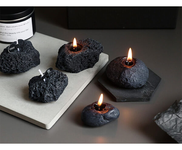 Stone Meteorite Candles
