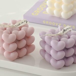 Heart-Shaped Bubble Candles