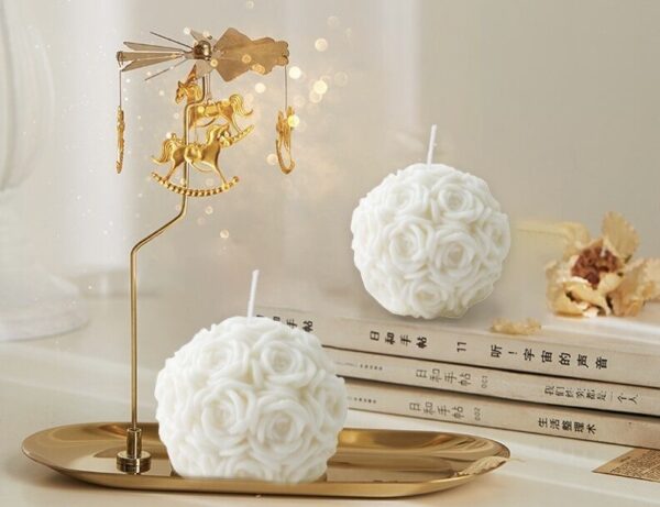 Rose Ball Candle
